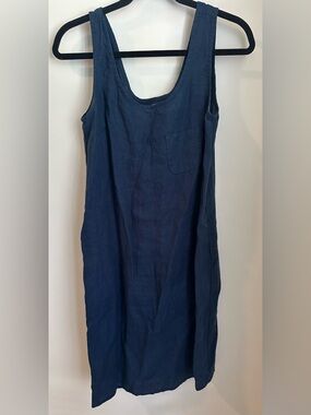 Notperfectlinen Sicily Linen Tank Dress small